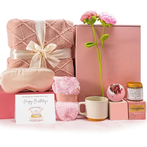 Birthday Gifts for Women, Get Well Soon Gifts Package,Relaxing Care Package, Birthday Gift Basket for Women, Happy Birthday Gifts for Her, Mom, Sister, Best Friend, Wife, Girlfriend, Coworker