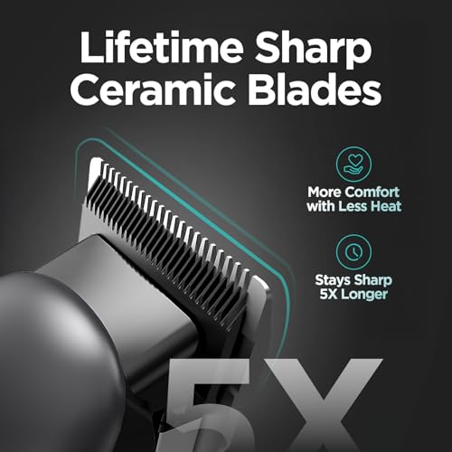 Yineel Hair Clippers for Men, Professional Cordless Clippers & Trimmer Set, Super Quiet, Clippers for Hair Cutting Kit with LED Display, Gift for Men Women Barber Kid