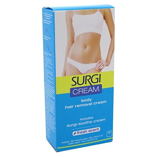 Surgiwax Body Hair Removal Cream, Fresh Scent, 2 Ounce (Pack of 3)