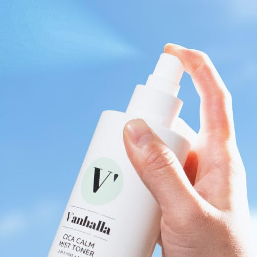 V¡¯anhalla Cica Calm Mist Toner 8.45fl.oz | Vegan, pH5.5, Calming, Refreshing, Hydrating, Gentle exfoliating, pH balancing. Facial Mist Toner with Centella asiatica extract 6%, Panthenol 1%