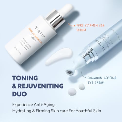 TIRTIR Pure Vitamin C 24% Serum 30ml + Collagen Lifting Eye Cream 15ml
