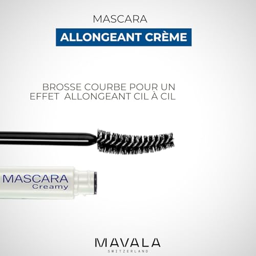 Mavala Mascara Creamy, Black, 0.32 Ounce
