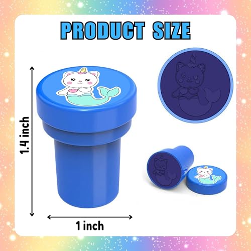 36PCS Caticorn Party Favors - 24PCS Temporary Tattoos & 12PCS Stamps - Ideal Cat Unicorn Themed Birthday Card Decorations Supplies Goodie Bag Cute Rewards for Boys Girls Classroom Gifts Baby Shower