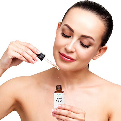BRAZIL NUT OIL 100% Pure & Natural, Unrefined, Cold-Pressed For Face, Dry Skin, Nails, Lips, Body & Hair - Reduce Hair Breakage, Even Out Skin Tone, Therapeutic Massage
