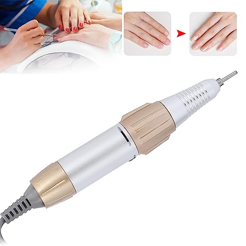 35000RPM Electric Nail Drill Pen, 5-Hole Connector Nail Drill Replacement Handle Handpiece, Manicure Pedicure Machine Polish Tool for Acrylic Nails, Low Noise Nail Art Tool for Salon and Home Use