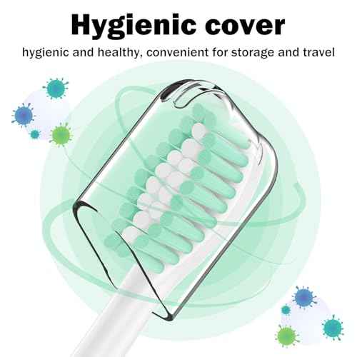 Toothbrush Heads for Philips Sonicare Replacement Brush Heads Medium Soft Dupont Bristles Electric Toothbrush Replacement Heads Fit E-Series Essence Xtreme Elite Advance and CleanCare, 8 Pack, White