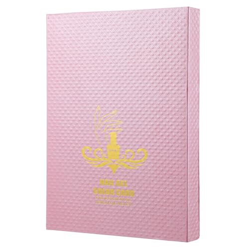 2 Pack 216 Colors Nail Display Book, Nail Gel Polish Display Chart with 480 Nail Tips, Nail Polish Sample Display Book for Nail Salon and Nail Painting Practice, No Need Glue