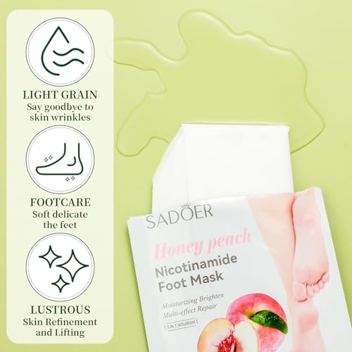 48 Pcs Fruits Beauty Hand Foot Mask Bulk Hydrating Hand Foot Moisturizing Gloves Aloe Mask for Spa Kit Beauty Skincare Gift Kits for Women