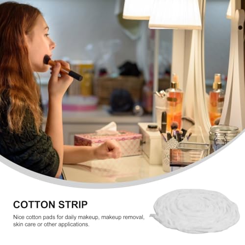 NOLITOY 200g Soft Cotton Beauty Coil, Lint-Free Cotton Strips for Hair Perming, Manicure, and Skincare, Professional Absorbent Roll for Salon and Home Use
