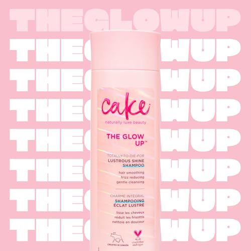 Cake Beauty The Glow Up Lustrous Shine Shampoo, Vegan and Sulfate-Free, 10 oz