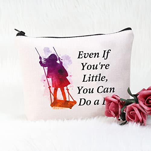 POFULL Musical Inspired Gift Musical Lover Gift Even If You're Little You Can Do a Lot Cosmetic Bag (Little Can Do a Lot)