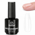 Beetles 15ml Rubber Base Builder Nail Gel - Clear Color Base for Nails Strengthening, Thickening and Sculpting, Soak Off UV LED Long Lasting for Weak and Damaged Nails