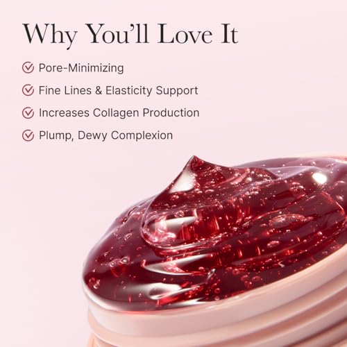 Arencia Overnight Red Smoothie Face Mask Serum, Glowing & Soothing with 30% red collagen, Niacinamide, Peptide, Vitamin E (Pack of 2)