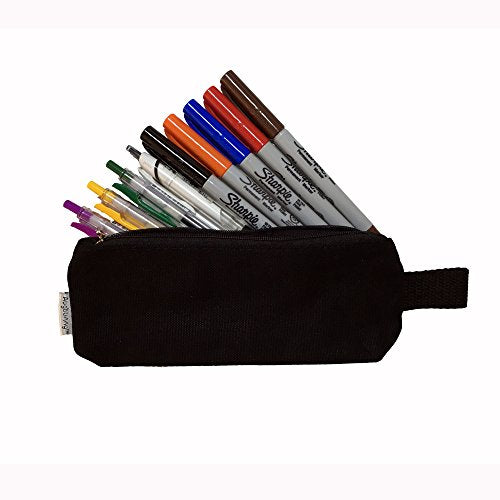 Multi-purpose 100% Cotton 12oz Canvas Zippered Cosmetic Makeup Pouch 6-pack