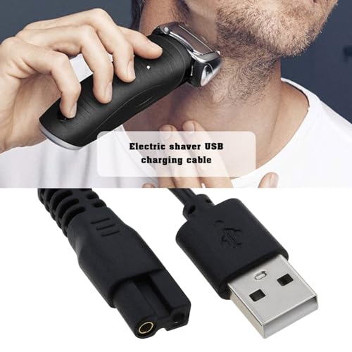 eMagTech 2Pcs 5V Shaver Trimmer USB Charger Cable Replacement Part Compatible with Brio Beardscape Hair Shaver Trimmer Power Cord and Other Shaving Tools