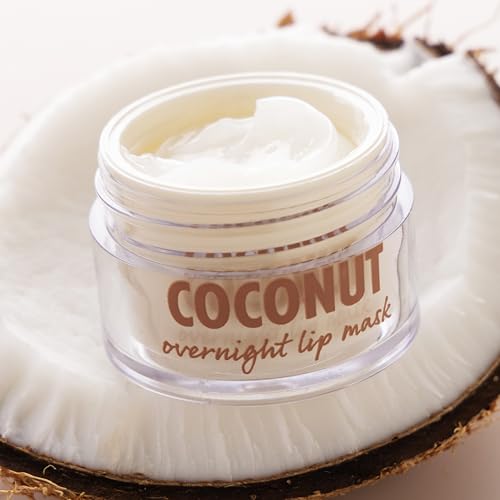ColourPop Lip Mask - Leave-On Lip Moisturizer & Overnight Mask - Replenishes Dry Lips with Shea Butter, Squalane & Vitamin E - Coconut (0.5 oz)