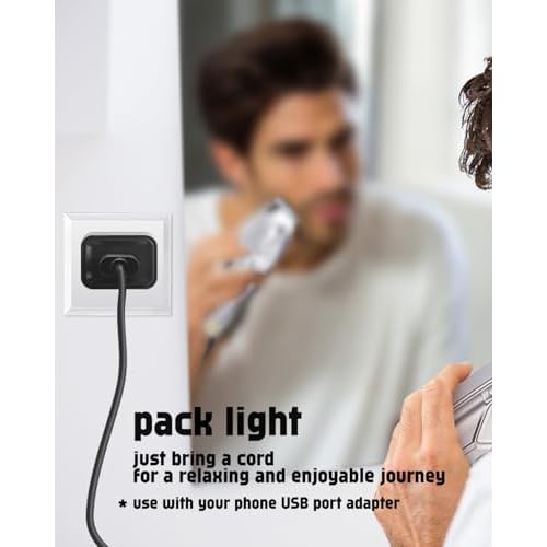 uijino Hair Clippers for Men Charger Compatible with Limural Clipper Charging Cord for Limural PRO Professional Hair Clippers and Trimmer Kit for Men K11S K11G, 3.3ft Power Cord