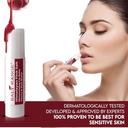 Natural Solution Lip Balm, Formulated with Cherry & Organic Shea Butter, Moisturizing Lip Care Multipack, Hydrating Moisturizer for Dry Lips, Organic Chapstick- 3 Count,6 Pieces