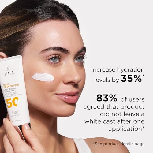 IMAGE Skincare DAILY PREVENTION Ultra Defense Moisturizer, SPF 50 Broad Spectrum Sunscreen, Fragrance Free