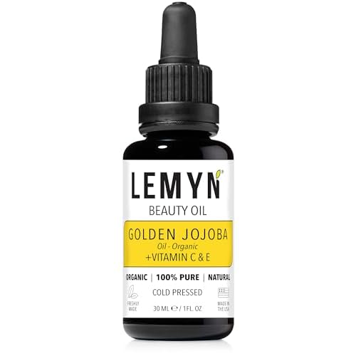 Golden Jojoba Oil | Supercharged with Clinically Proven THD Vitamin C | Freshly Made | Deep Hydration & Radiant Boost | Handcrafted Excellence from Santa Barbara