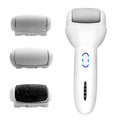 Electric Foot Callus Remover, Rechargeable Pedicure Tool with 3 Quartz Rollers, 3-Speed LED Light, IPX6 Waterproof, Type-C Fast Charge, 4 h Runtime, Cracked Heels & Dead Skin Remover for Women Men