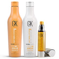 Global Keratin GK HAIR Shield Shampoo and Conditioner Duo (240ml/ 8.11 fl. oz) |Leave in Conditioner Cream 130ml