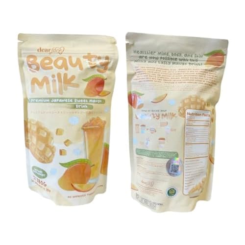 Dear Face Beauty Milk Premium Japanese Sweet Mango Antioxidant Drink 180g - 10 sachet