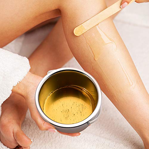 Wax Warmer Inner Pot for Hair Removal with 500 ml Capacity, 14 oz Hair Remover Machine, and 200 Wax Applicator Sticks