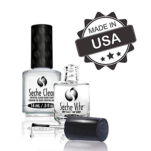 Seche Clear Vite, Base Coat and Top Coat for Nail Polish