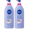 NIVEA Oil Infused Cherry Blossom and Jojoba Oil Body Lotion for Women, Fast-Absorbing and Non-Greasy Cherry Blossom Scented Lotion Moisturizes for 48 Hours, 16.9 Fl Oz Pump Bottle (Pack of 2)