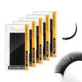 NAGARAKU Double Tips Ellipse Eyelash Extensions Lighter Thinner Split Tips Flat False Lashes 5 Trays in 1 Pack 0.15 D curl 11/12/13/14/15mm Soft Faux Mink Individual False Lash 16 Rows