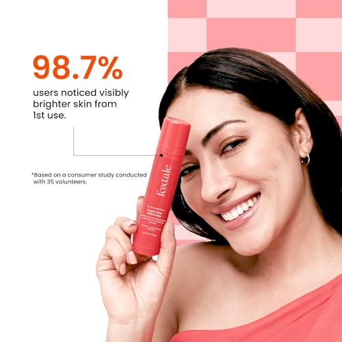 FoxTale Vitamin C Super Glow Moisturizer with Niacinamide & Peptides, Visibly Reduces Pigmentation, Enhances Skins Brightness Instantly, For All Skin Types, Women & Men (50ml)