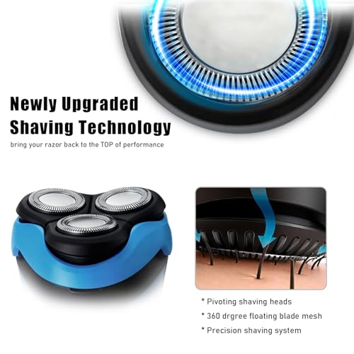 SH30 Replacement Heads for Philips Norelco Shaver Series S5000, 3000, 2000, 1000, 500 and S1560, SH30 Blades for Philips Norelco 3900, 3600, 2400 PT720/AT720