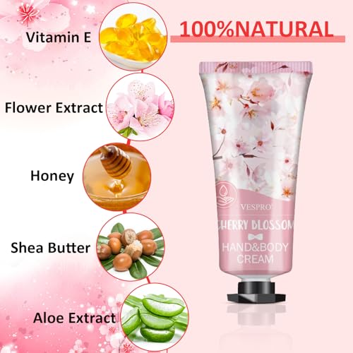 VESPRO 210 Pack Moisturizing Hand Cream Gifts Set, Easter Basket Stuffers, Hand Lotion Travel Size for Dry Cracked Hands, Bulk Hand Lotion for Teacher Gifts, Mom Gifts, Bridesmaid Gifts, Small Gifts