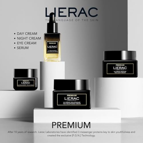 Lierac The Voluptuous Cream Refill - Reduces Wrinkles, Enriched with Niacinamide, Hyaluronic Acid & Shea Butter, Suitable for All Skin Types, Nourishes & Smooths Skin - 50ml Refill