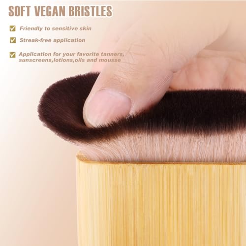3 in 1 Self Tanning Mitt Self Tanner Brush for Body Kabuki Brush for Self Tanner Mitt Self Tanning Brushes for Self Tan Brushes Tanning Glove Self Tanner Back Applicator Back Tanning Applicator