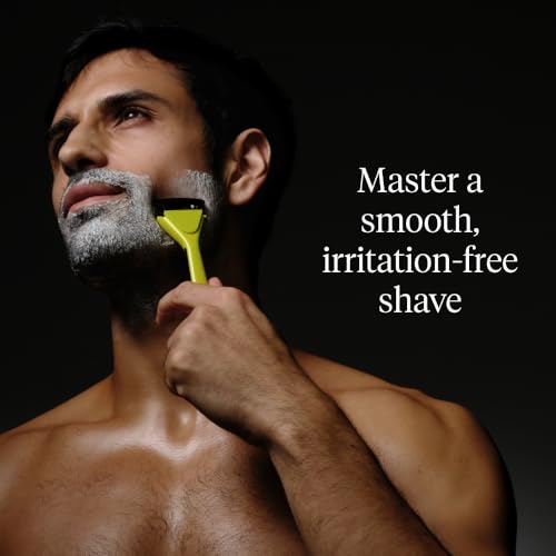 Precision Shave Cream for Men, Rich Lather, Smooth, Close & Gentle Shave, With Oat & Aloe to Soothe Skin, Signature Woody Fig-Leather Scent, Vegan & Dermatologist-Tested, 6 Fl. Oz