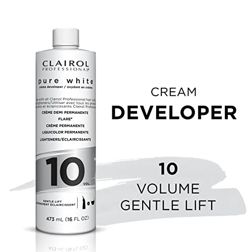 Clairol Professional Pure White 10 Volume Hair Developers for Lightening & Gray Coverage