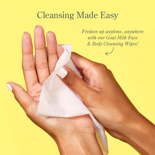 Beekman 1802 Face & Body Wipes, Honeyed Grapefruit (30 Count) + Honey & Orange Blossom (30 Count) - Scented - 60 Total Wipes - Good for Sensitive Skin - Cruelty Free