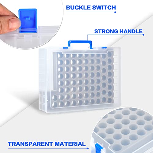 ALCYON Essential Oil Storage Case Contains 75 Bottles and accessories with Stickers, Opener, Funnels, Pipettes, Bottles Organizer Holder Container (Not Include Bottles)