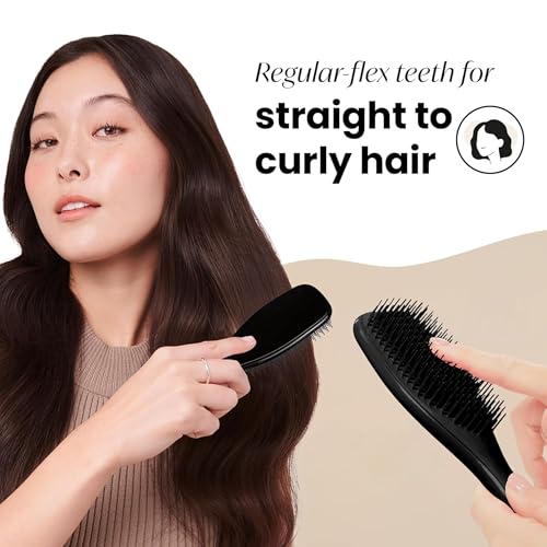 TANGLE TEEZER The Wet Detangler, Liquorice Black, All Hair types, unisex-adult