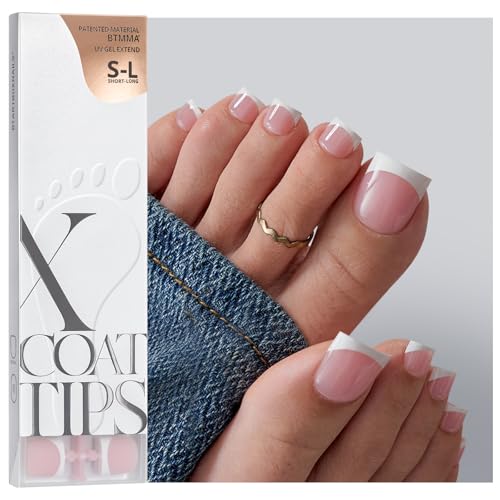 BTArtboxnails XCOATTIPS Toe Nail Tips & Buidler Gel