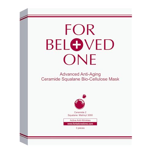 Advanced Anti-Aging Ceramide Squalane Bio-Cellulose Mask(Pack of 3)