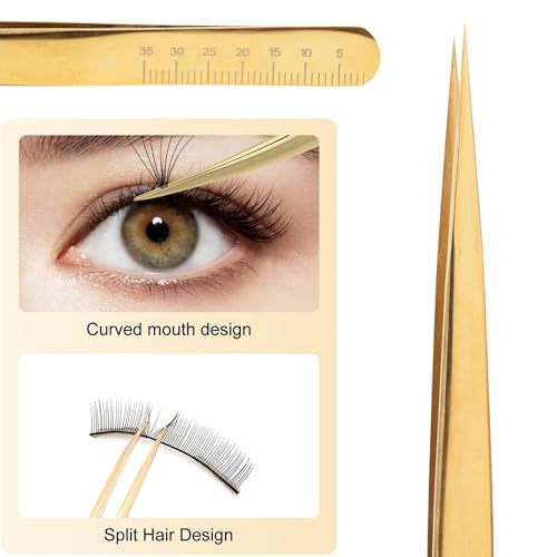 SOLO Straight Tip Lash Tweezer for Eyelash Extensions | Rust-Resistant Eyelash Tweezer for Isolation & Classic Lash Application | Professional Tweezers for Eyelash Extension & Lash Artists
