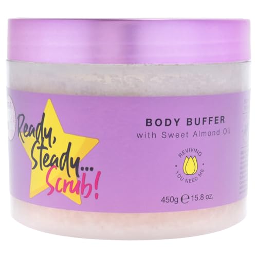 Sorry Not Sorry Ready Steady Scrub Body Buffer by So¡¦? for Women - 15.8 oz Exfoliating Body Scrub | Smoothing & Hydrating Formula | Enriched with Nourishing Ingredients for Soft.