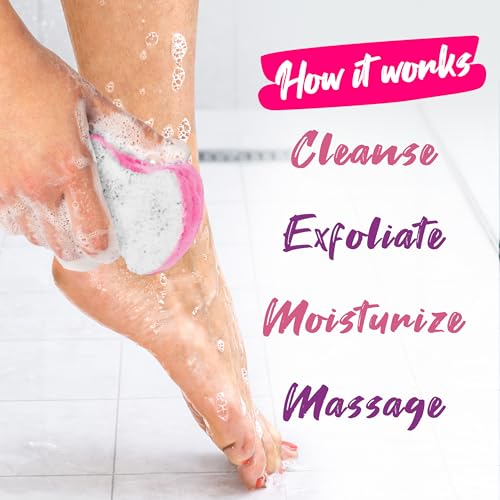 Spongeables Pedi Scrub Foot Exfoliating 20+ Wash Sponge