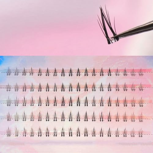Bottom Lash Crescent Shape DIY Eyelash Extension 90Pcs Lower Individual Lash Clusters Clear Band Wispy Natural Clusters(7mm) Matched Thin to Thick Natural Eye Makeup Effect
