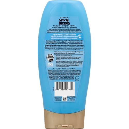 Garnier Whole Blends Conditioner with Coconut Water & Vanilla Milk Extracts, 12.5 fl. oz.