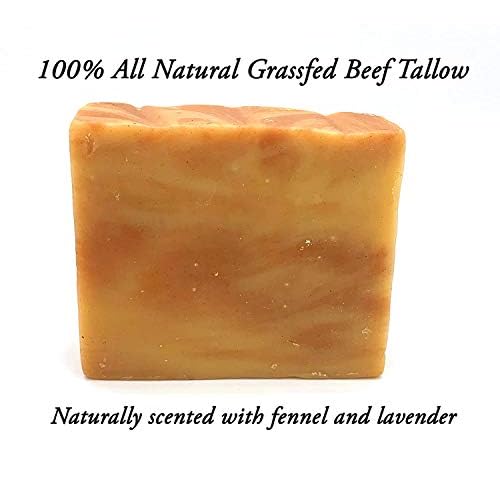 EST'D 2004 HC EST'D 2004 HC Meadow Bloom Tallow Bar Soap - Fennel & Clay 2 Pack - Made with All Natural 100% Grass Fed Tallow Handmade Soap Bar - Great for Face or Body Soap