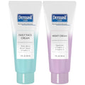 Dermasil Face Moisturizer Variety 2-Pack ? Daily Face Cream with Witch Hazel and Rose Water + Night Cream with Vitamin C and Squalane, 2 Oz Ea